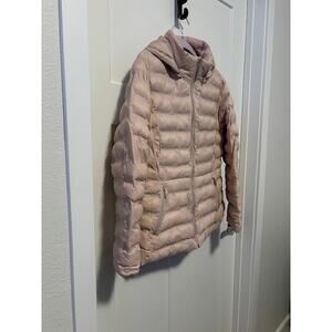 Women's Time and True Pink Puffer Jacket Size Large